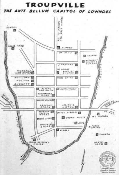Map of Troupville