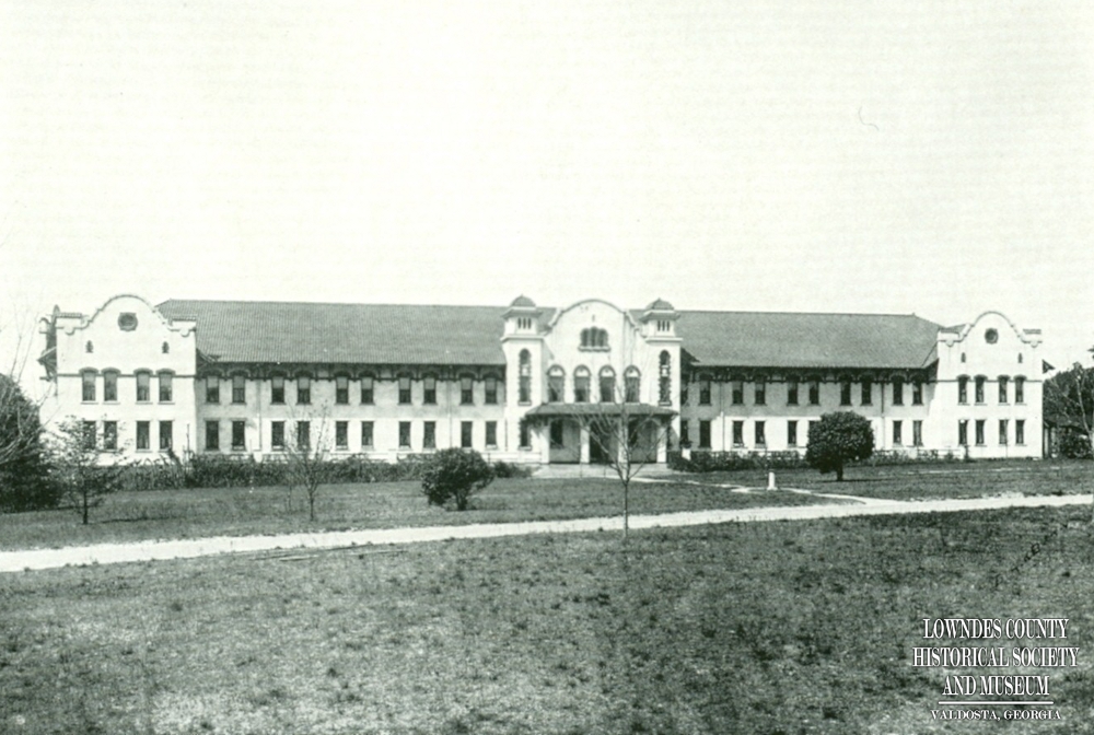 Converse Hall was the first structure built at South Georgia State Normal College